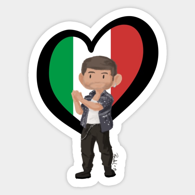 Mahmood - Italy 2019 Sticker by PseudoL